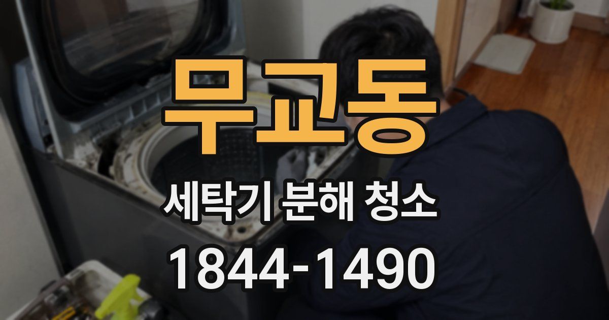 무교동 세탁기 분해 청소