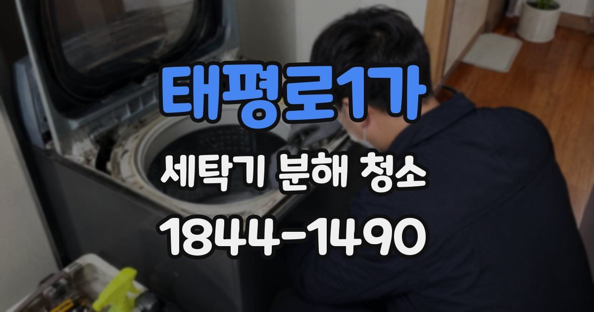 태평로1가 세탁기 분해 청소