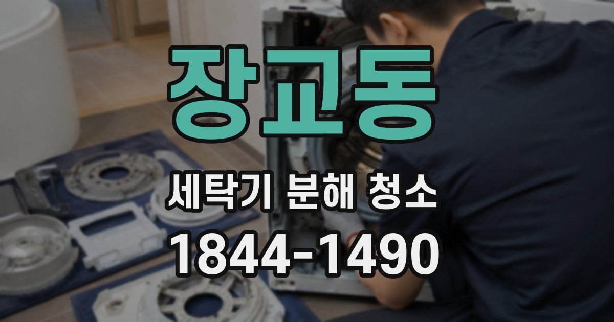 장교동 세탁기 분해 청소