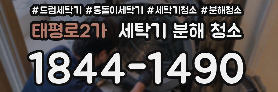 태평로2가 세탁기 분해 청소