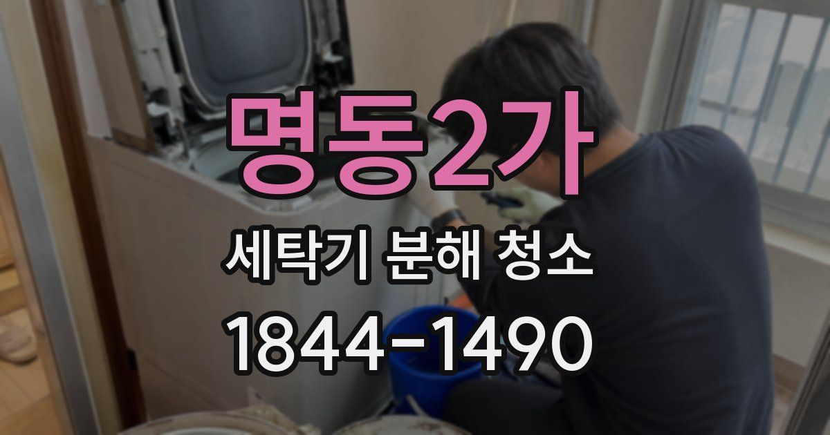 명동2가 세탁기 분해 청소