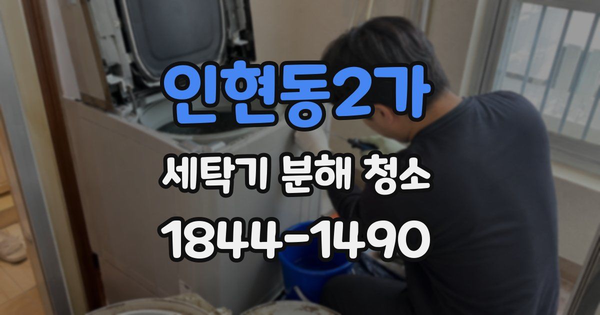 인현동2가 세탁기 분해 청소