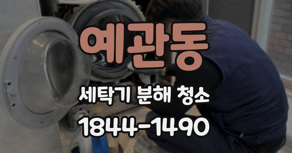 예관동 세탁기 분해 청소