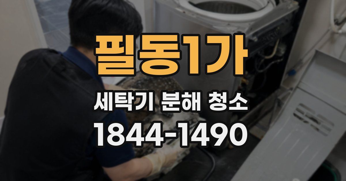 필동1가 세탁기 분해 청소