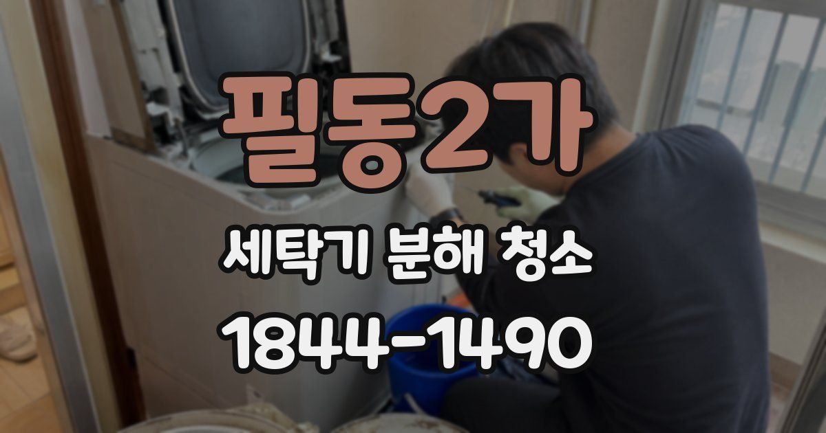필동2가 세탁기 분해 청소
