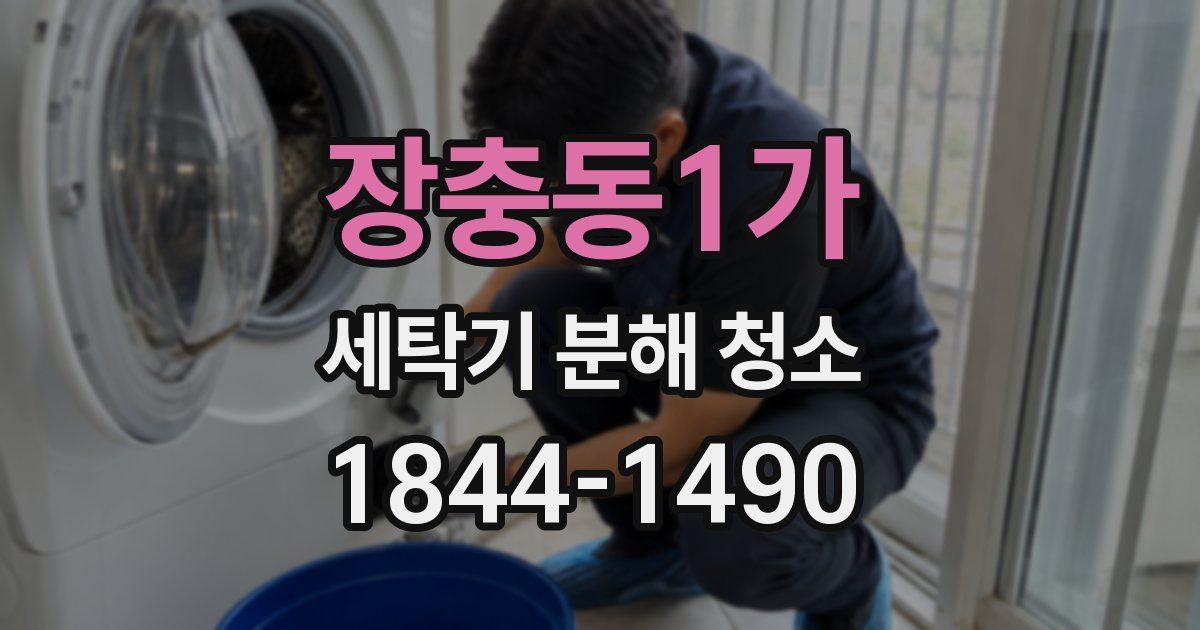 장충동1가 세탁기 분해 청소