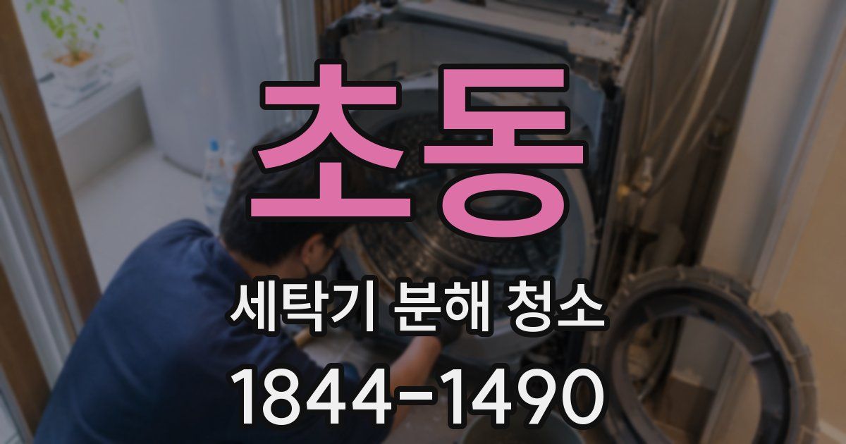 초동 세탁기 분해 청소