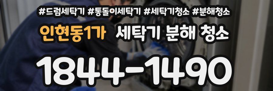 인현동1가 세탁기 분해 청소