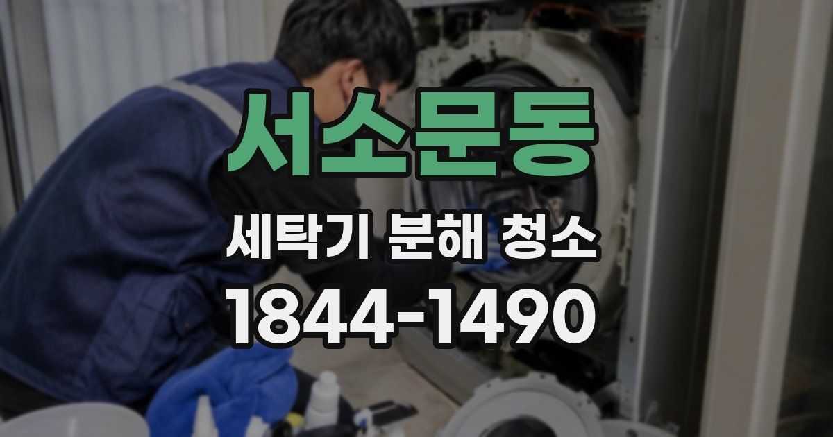 서소문동 세탁기 분해 청소