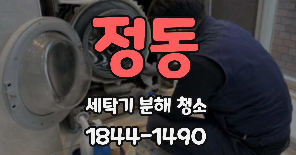 정동 세탁기 분해 청소