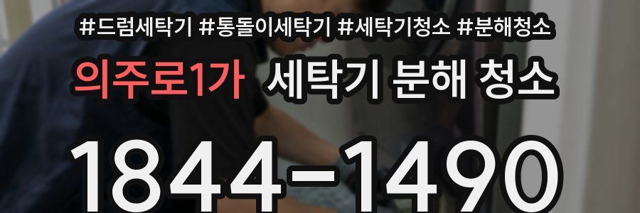 의주로1가 세탁기 분해 청소