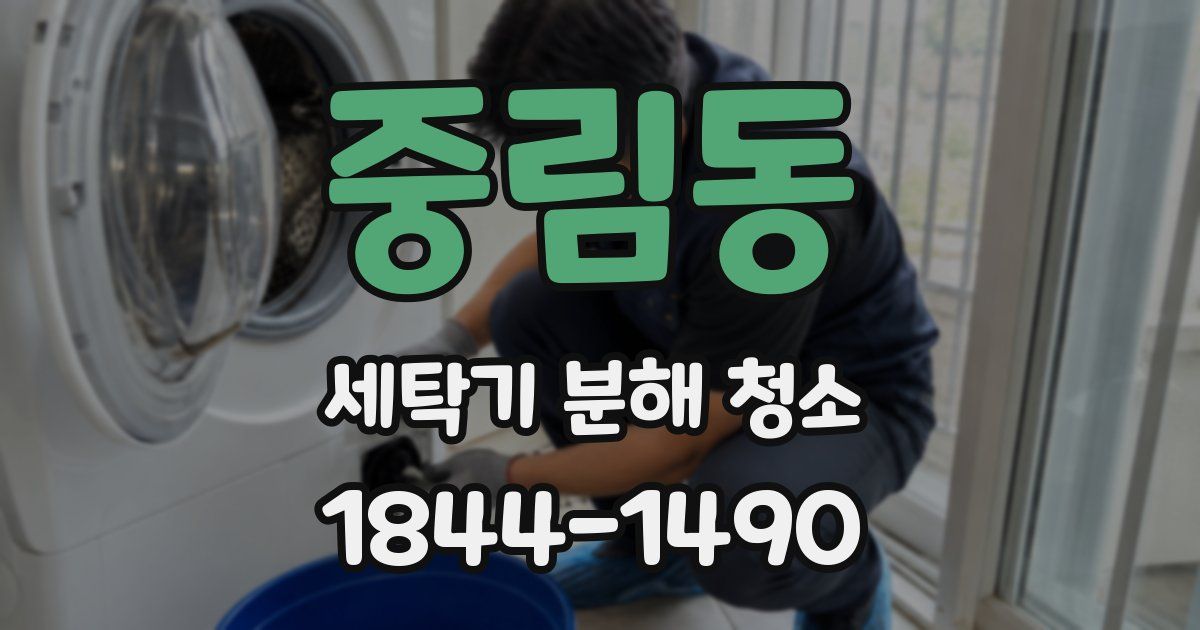 중림동 세탁기 분해 청소
