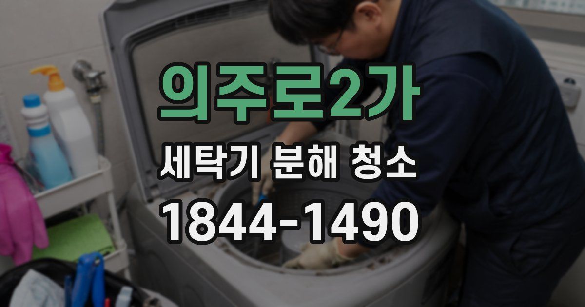 의주로2가 세탁기 분해 청소
