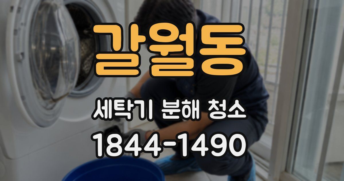 갈월동 세탁기 분해 청소