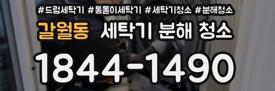 갈월동 세탁기 분해 청소