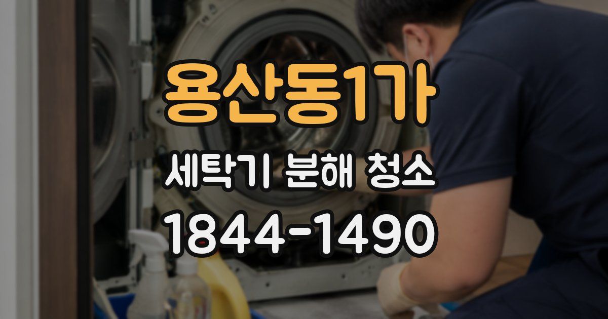 용산동1가 세탁기 분해 청소
