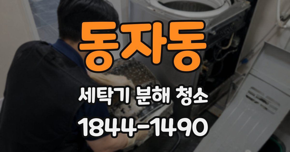 동자동 세탁기 분해 청소