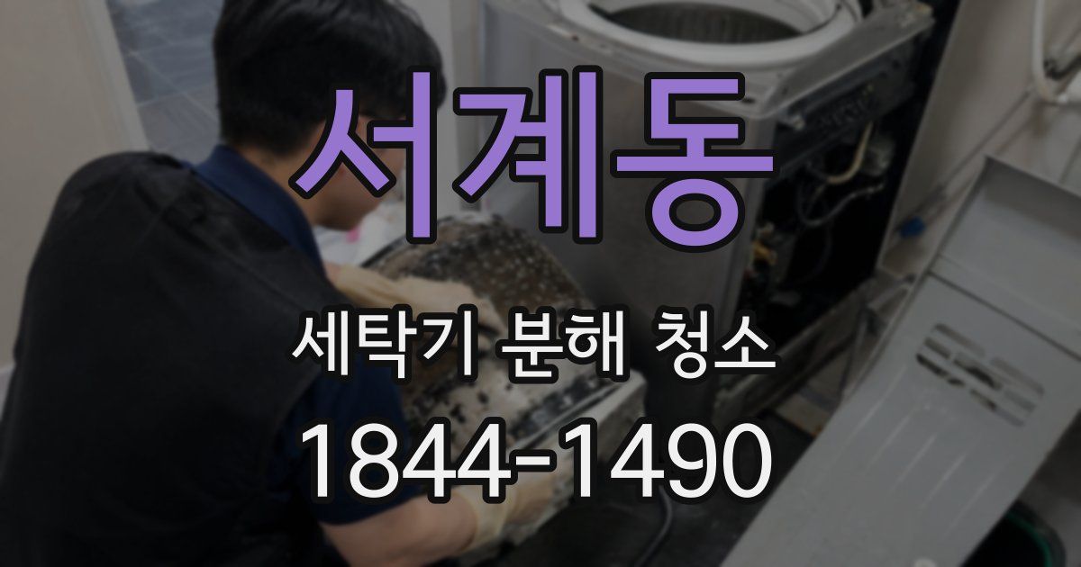 서계동 세탁기 분해 청소