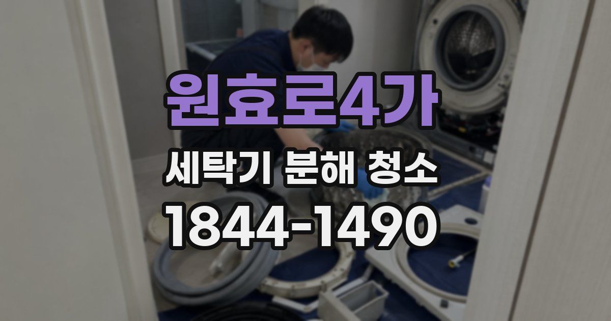 원효로4가 세탁기 분해 청소