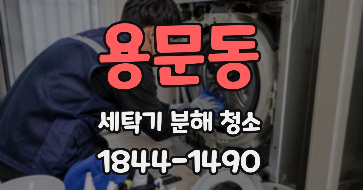 용문동 세탁기 분해 청소
