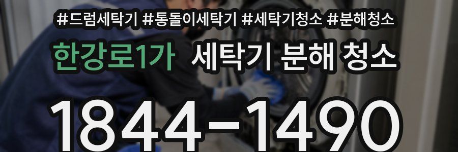 한강로1가 세탁기 분해 청소