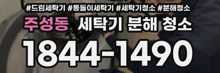 주성동 세탁기 분해 청소