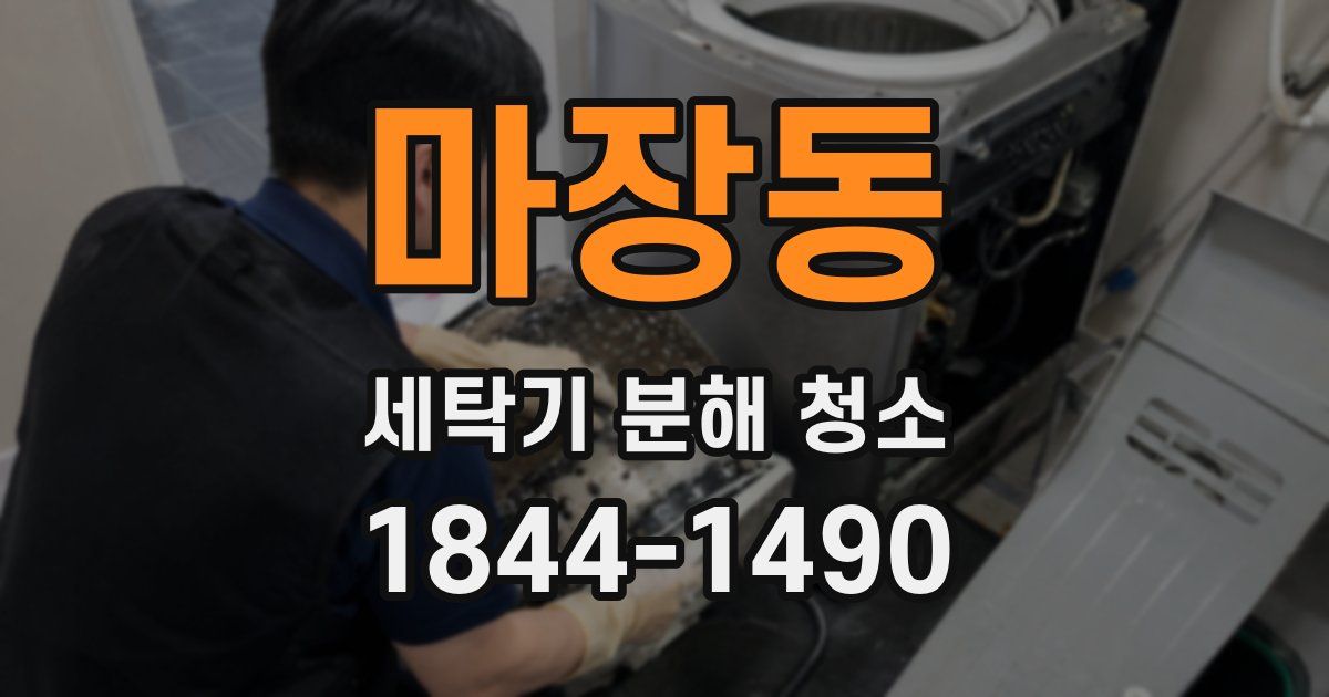 마장동 세탁기 분해 청소
