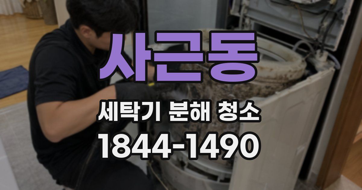 사근동 세탁기 분해 청소