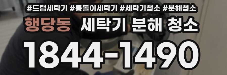 행당동 세탁기 분해 청소