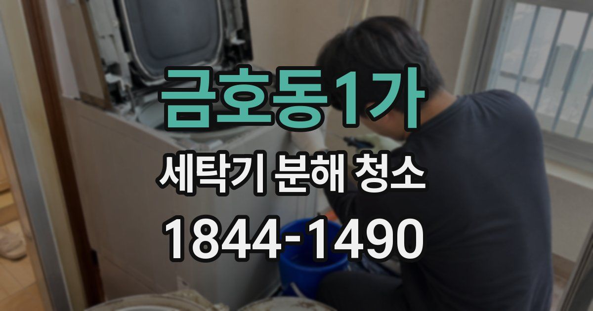 금호동1가 세탁기 분해 청소