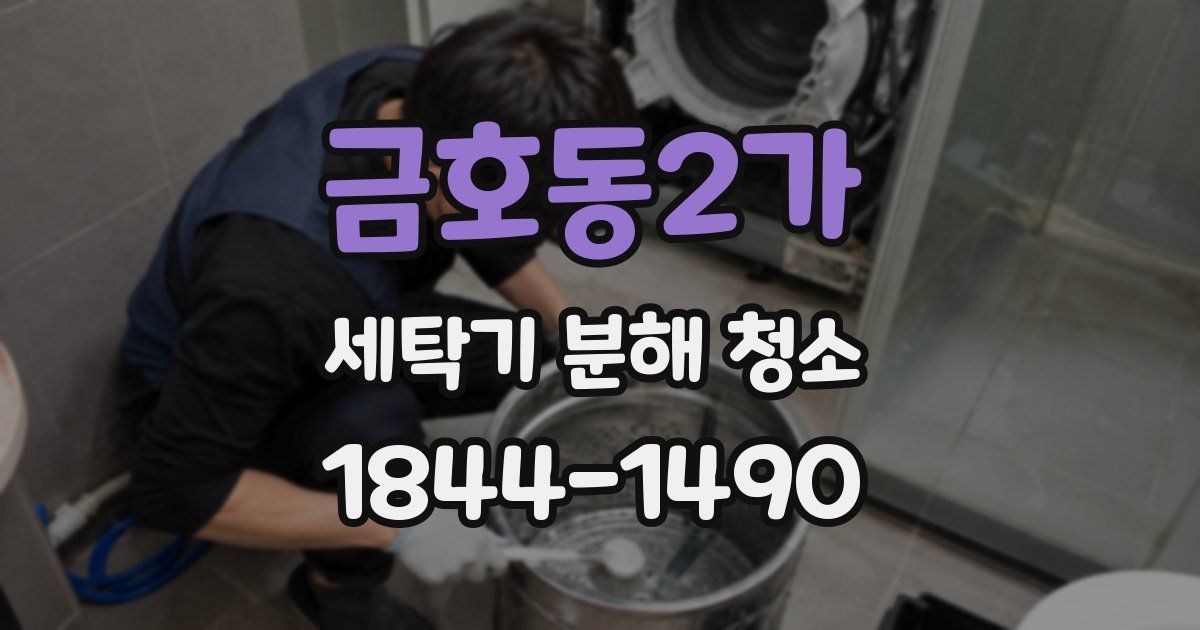 금호동2가 세탁기 분해 청소