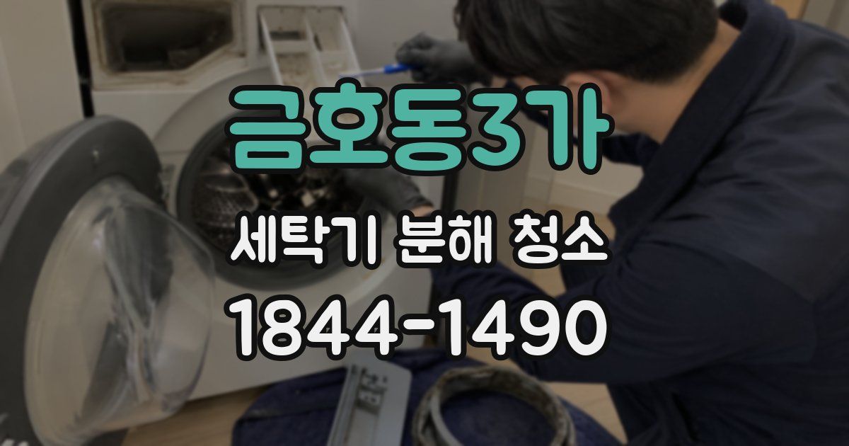 금호동3가 세탁기 분해 청소