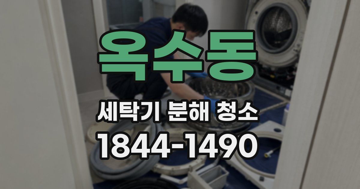 옥수동 세탁기 분해 청소