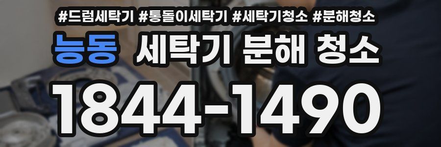 능동 세탁기 분해 청소
