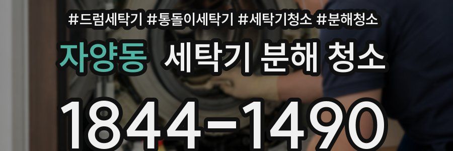 자양동 세탁기 분해 청소