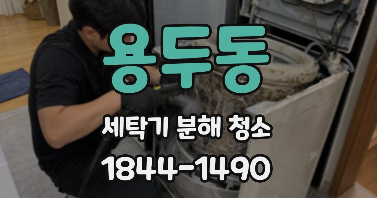 용두동 세탁기 분해 청소
