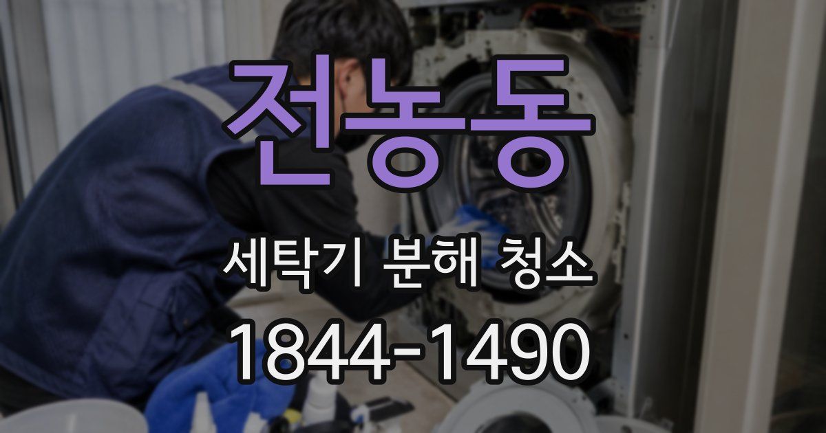 전농동 세탁기 분해 청소