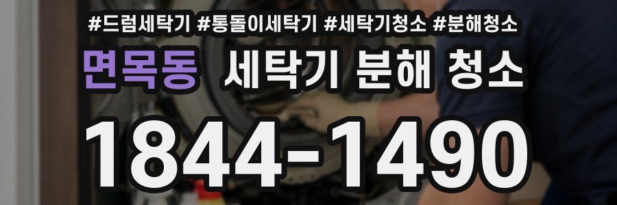 면목동 세탁기 분해 청소