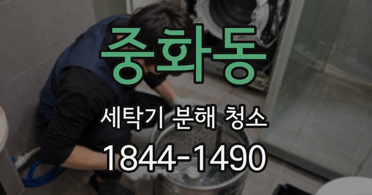 중화동 세탁기 분해 청소