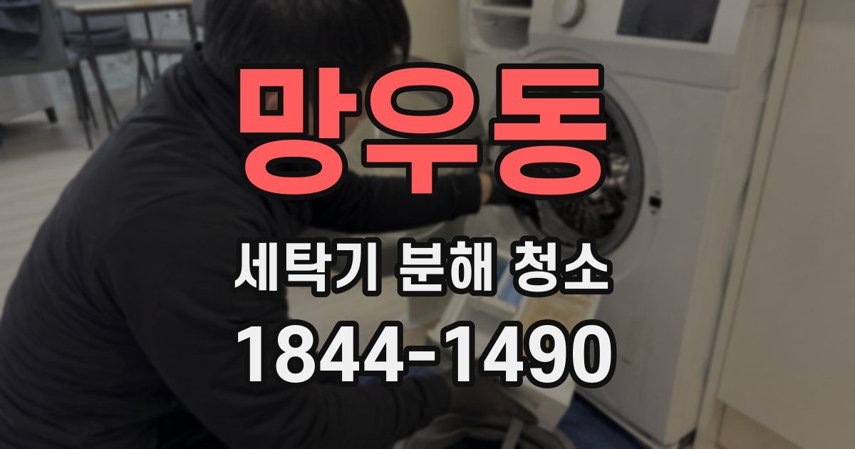 망우동 세탁기 분해 청소