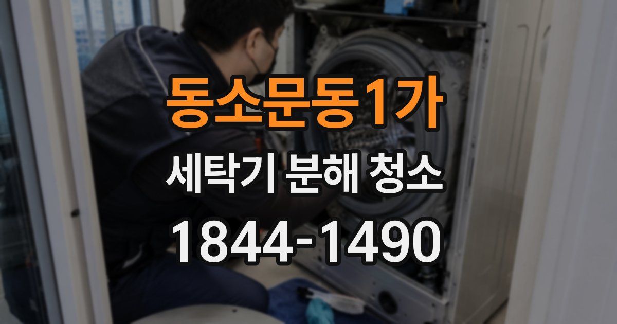 동소문동1가 세탁기 분해 청소