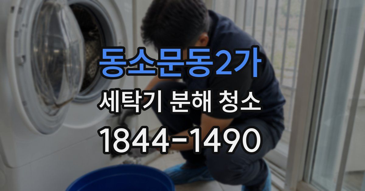 동소문동2가 세탁기 분해 청소