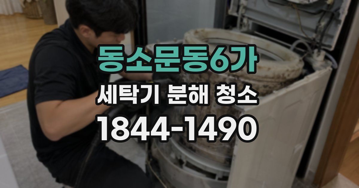 동소문동6가 세탁기 분해 청소