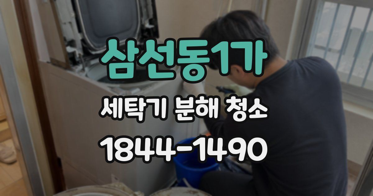 삼선동1가 세탁기 분해 청소