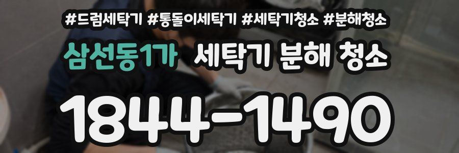 삼선동1가 세탁기 분해 청소