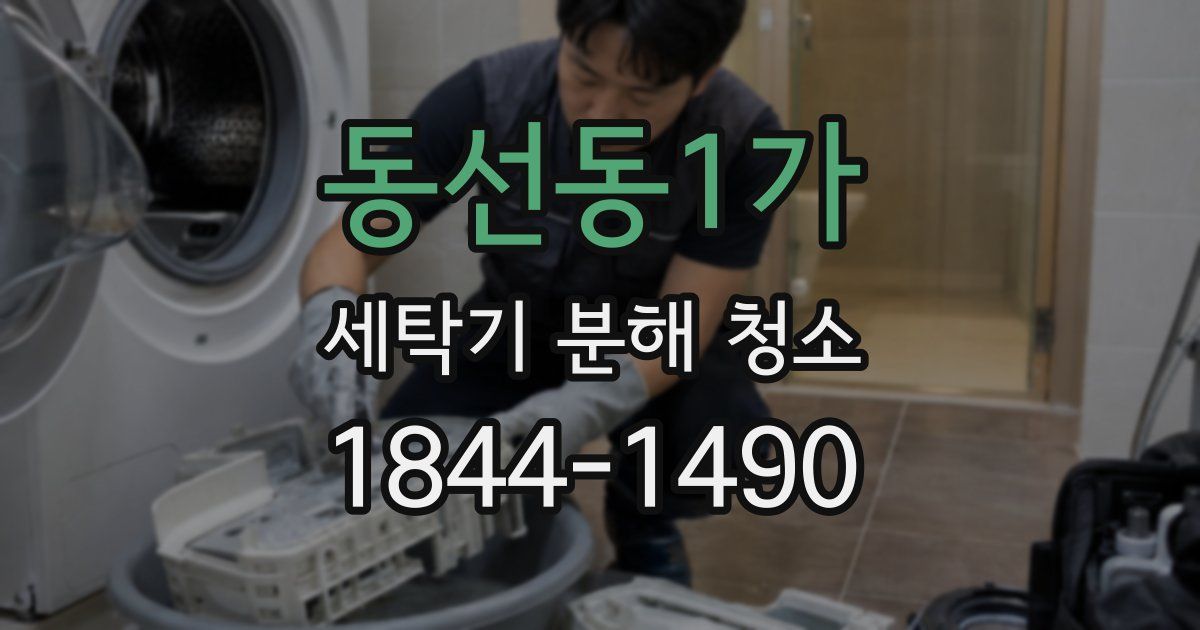 동선동1가 세탁기 분해 청소