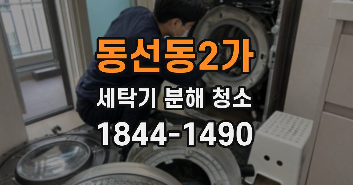 동선동2가 세탁기 분해 청소