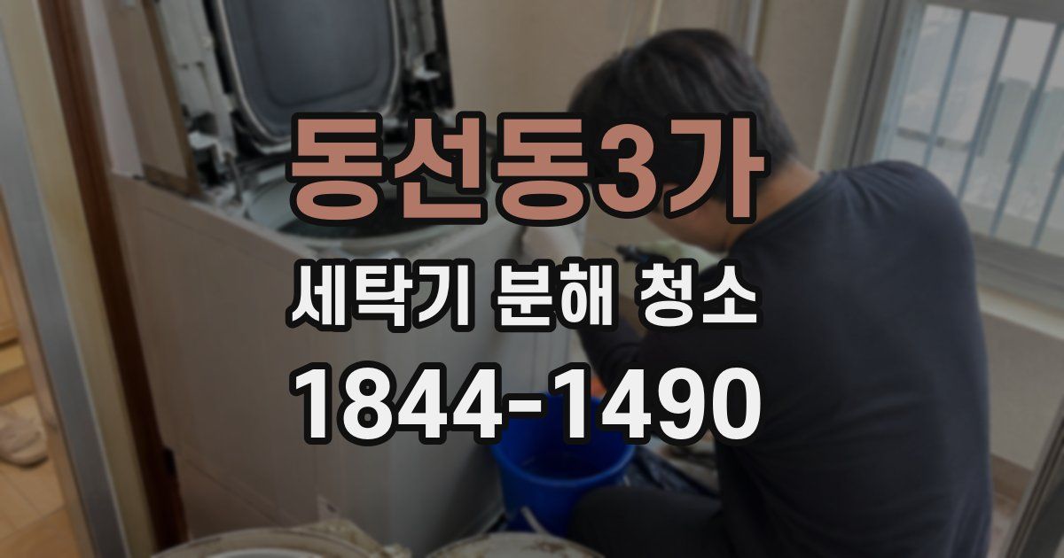 동선동3가 세탁기 분해 청소