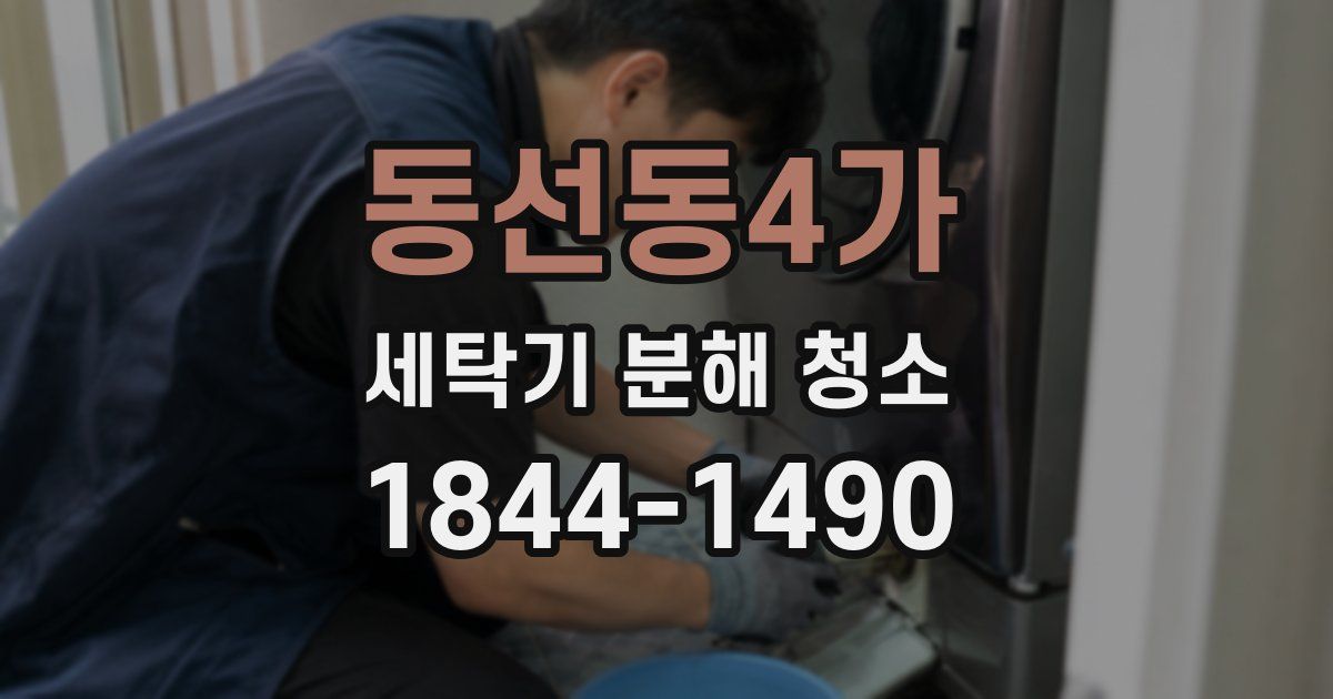 동선동4가 세탁기 분해 청소