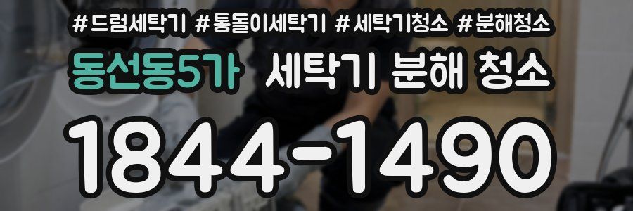 동선동5가 세탁기 분해 청소